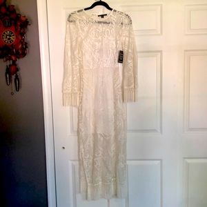 Boston Proper elegant white maxi dress. With tag, new.